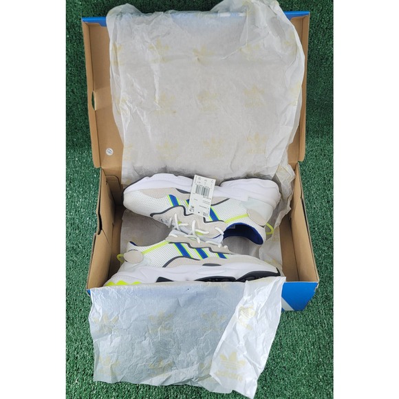 Adidas Originals Ozweego [EG8128] Men Casual Shoes White/Blue-Volt main image 4